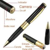 Caneta Espião - Até 16 Gb